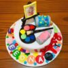 Paint Pallet Theme Cake 1 paint pallet theme cake 2 From LallamTop Cake Shop