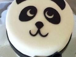 Panda Face Fondant Cake