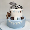 partying animal babyshower cake 1 From LallamTop Cake Shop