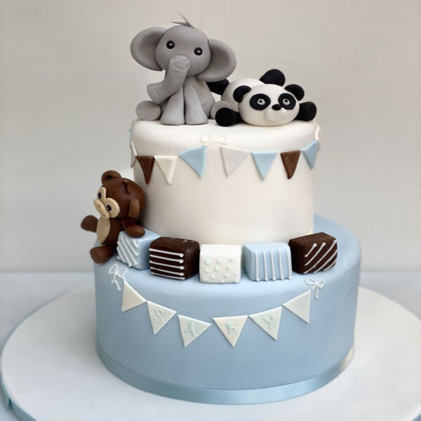 Partying Animal Babyshower Cake 3 Partying Animal Babyshower Cake