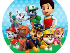Alternative view of Paw Patrol Cartoon Photo Cake