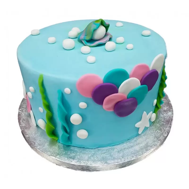 Pearl in Shell Theme Cake 3 Pearl in Shell Theme Cake