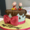 Peppa Pig Muddy Puddle and Bow Cake 1 peppa pig muddy puddle and bow cake 1 From LallamTop Cake Shop