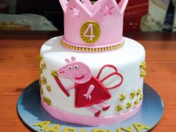 Peppa Queen Crown Cake 7 Peppa Queen Crown Cake from LallanTop Cake Shop - Delivery in East Delhi, South-East Delhi, Ghaziabad, and Noida.