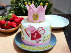 Peppa Queen Crown Cake from LallanTop Cake Shop - Delivery in East Delhi, South-East Delhi, Ghaziabad, and Noida.