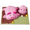 Percy Pig Designer Fondant Cake 2 percy pig designer fondant cake 1 From LallamTop Cake Shop