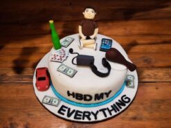 Personalized Hobby Haven Fondant Cake
