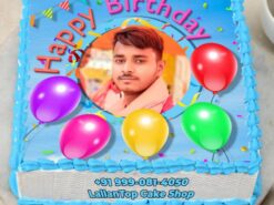 Personalized Picture Paradise Birthday Photo Cake