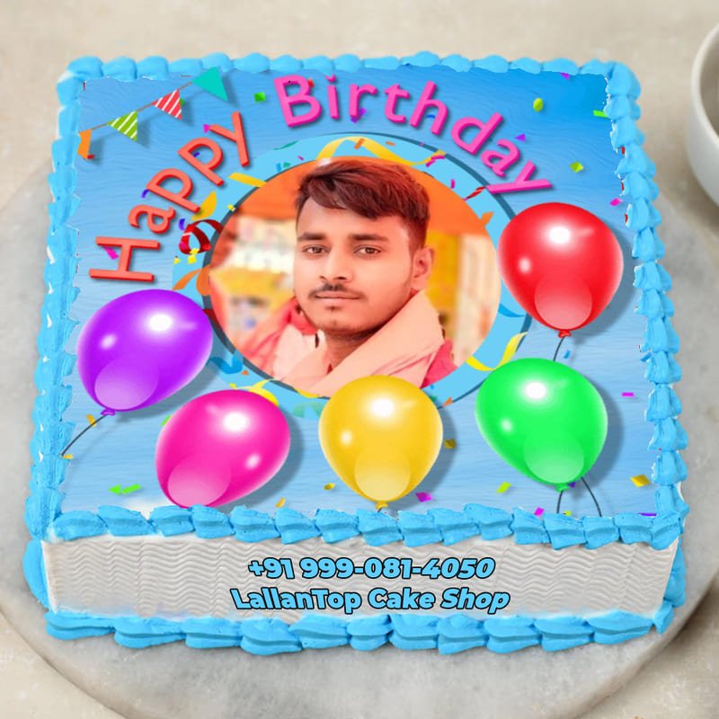 Personalized Picture Paradise Birthday Photo Cake 3 Personalized Picture Paradise Birthday Photo Cake