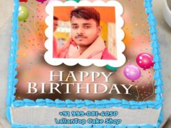 Personalized Picture Patch Birthday Photo Cake