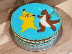 Pikachu and Dragonite Adventure Cake