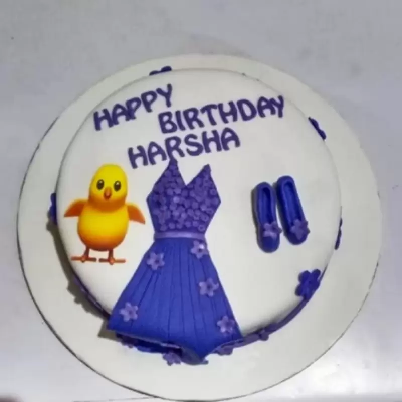 Blue Gown Dress Fondant Cake 3 Blue Gown Dress Fondant Cake from LallanTop Cake Shop - Delivery in East Delhi, South-East Delhi, Ghaziabad, and Noida