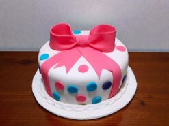 Pink Bow and Polka Dots Cake
