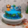 Cute Animal Kids Fondant Cake 1 Cute Animal Kids Fondant Cake from LallanTop Cake Shop - Delivery in East Delhi, South-East Delhi, Ghaziabad, and Noida.