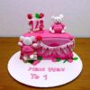 Pink Half Birthday Cake For Girl 2 pink half birthday cake for girl 9 6ab1b2b759677 From LallamTop Cake Shop