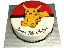 Pokemon Pikachu Fondant Cake