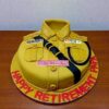 Police uniform customized fondant cake with medals and name badge by Lallantop Cake Shop