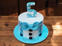 Polka Dot Bowtie Cake