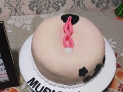 Vagina Shape Naughty Cake from LallanTop Cake Shop - Delivery in East Delhi, South-East Delhi, Ghaziabad, and Noida.