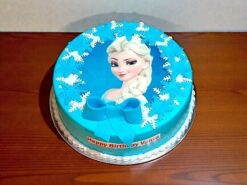 Princess Elsa Semi Fondant Cake