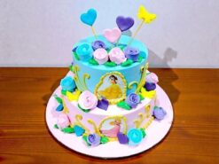 Princess Theme Designer Cream Cake