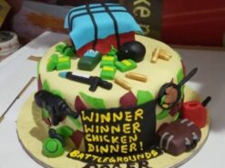 PUBG Birthday Fondant Cake