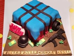 PUBG Game Customized Fondant Cake