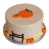 Pumpkin Theme Fondant Cake 1 pumpkin fence fondant cake 14 6ab1abf13b914 From LallamTop Cake Shop