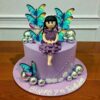 Purple Fairy Doll Birthday Cake 2 purple fairy doll birthday cake 1 From LallamTop Cake Shop