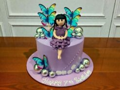 Purple Fairy Doll Birthday Cake