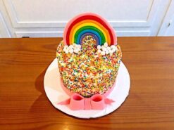 Rainbow Sprinkles Semi Fondant Cake