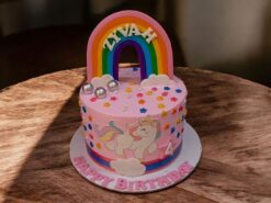 Rainbow Unicorn Delight Cake