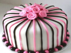 Colorful Love Romantic Fondant Cake