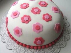 Pure Love Floral Fondant Cake