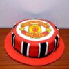 red fondant manchester united cake 2 From LallamTop Cake Shop