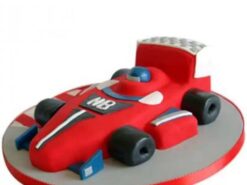 Red Hot Ferrari Car Fondant Cake