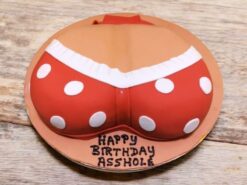 red-polka-bra-theme-adult-cake