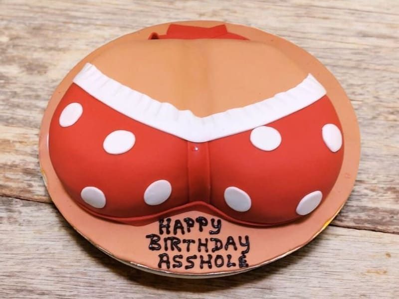 Red Polka Bra Theme Adult Cake 3 red-polka-bra-theme-adult-cake
