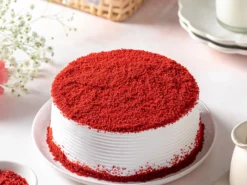 red velvet fresh cream cake 1 From LallamTop Cake Shop