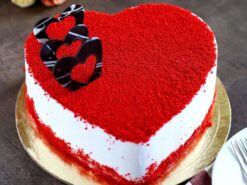 Red Velvet Heart Cake