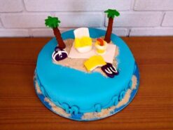 Retirement Beach Theme Cake