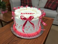 Ribbon Romance Celebration Cake