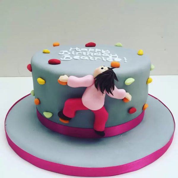 Rock Climbing Fondant Cake 3 Rock Climbing Fondant Cake