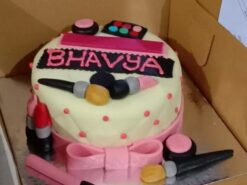 Makeup Theme Birthday Cake
