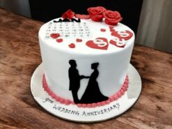 romantic-wedding-anniversary-cake