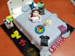 Alternative view of Room in Mess Theme Cake