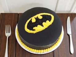 Round Batman Chocolate Cake