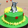 Round Cute Puppy Fondant Cake 2 round cute puppy fondant cake 1 From LallamTop Cake Shop