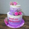 Royal Lavender Floral Celebration Cake 1 royal lavender floral celebration cake 1 From LallamTop Cake Shop