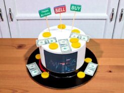 Share Market Theme Designer Cake